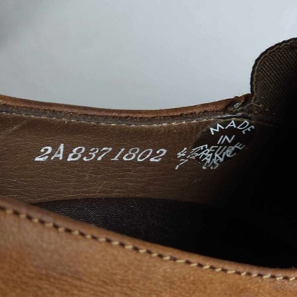 Mephisto Women's US 7 Brown Leather Slip-On Comfort Wedge Loafers - Picture 14 of 15